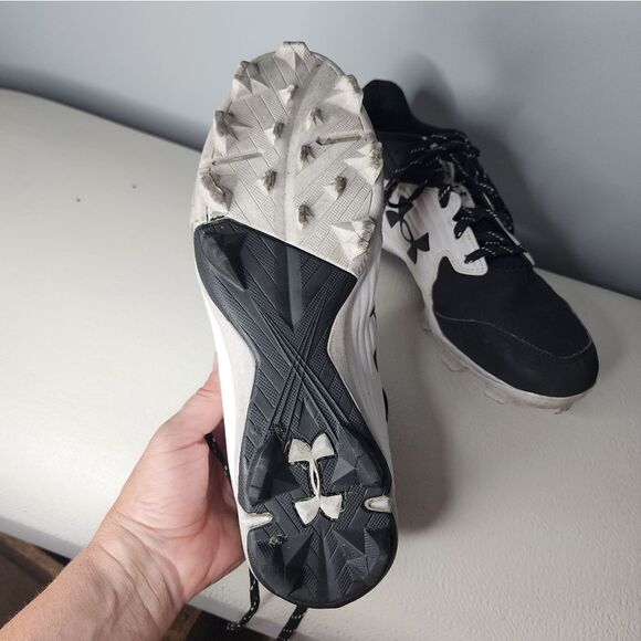Under Armour Lead off RM Low Baseball Cleats Size 10 Black Model# 3023442-001. - Picture 5 of 5